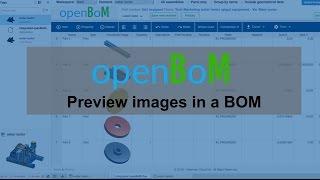 openBoM: Preview images in a BOM