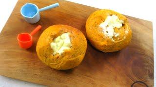 番茄汁羅勒奶油起司麵包 トマトとバジルとクリームチーズのパン　tomato basil bread with cream cheese