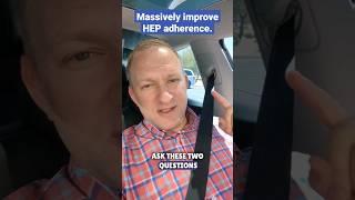 Massively improve home exercise program adherence. #homehealth #physicaltherapy #nursing