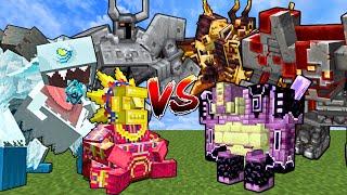 MOWZIE'S MOBS vs L ENDERS CATACLYSM MOBS | Minecraft Mob Battle