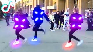 Simpapa ⭐️ Who BEST NEON MODE DANCER?  TIK TOK TUZELITY SHUFFLE DANCE 2024