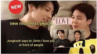 #jikook Jungkook says to Jimin I love you in front of people new moments #kookmin