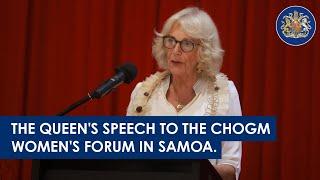 Her Majesty The Queen's speech to the CHOGM Women's Forum