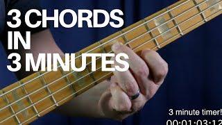 Learn How To Play 3 Movable Bass Chords in 3 Minutes | Bass Guitar Lesson