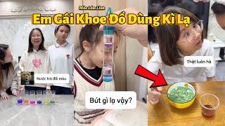 Tổng Hợp Em Gái Khoe Đồ Dùng Kì Lạ - Nước Trà Đổi Màu Phần 4 | Mèo Lém Lỉnh