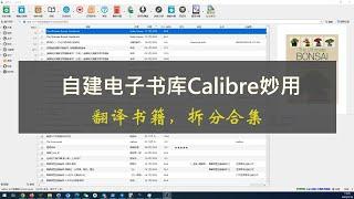 电子书管理工具Calibre进阶用法，个人书库，免费翻译书籍，拆分合集