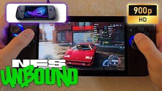 ASUS ROG Ally X | Need for Speed: Unbound | 900p | FSR2 - Medium settings