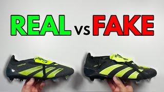 REAL VS FAKE! ADIDAS MERKY FC PREDATOR ELITE FT FOOTBALL BOOT COMPARISON! (CLEATS)