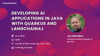 Developing AI applications in Java with Quarkus and Langchain4j