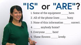 Confusing English Grammar: “IS” or “ARE”?