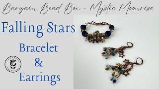 Bargain Bead Box - Falling Stars Bracelet and Earrings - Mystic Moonrise Collection