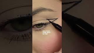 Winged eyeliner for HOODED EYES  #shorts #makeuptutorial