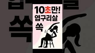 매일 10초! 옆구리살이 사라집니다 #체중감량 #건강정보