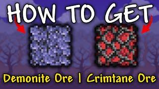 How to Get Demonite Ore & Crimtane Ore in Terraria | Evil Biome ores Guide