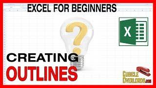 Creating outlines: grouping and ungrouping cells - Microsoft Excel for Beginners