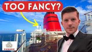 Our Sea Day on Cunard's QUEEN ANNE From Seasick Struggles to Theatre & Tuxedos - DAY 2 VLOG