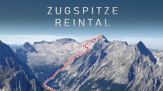 Zugspitze via Reintal - Alle Schlüsselstellen! Einsame Wanderung im Herbst - zu Fuß bis zum Gipfel!