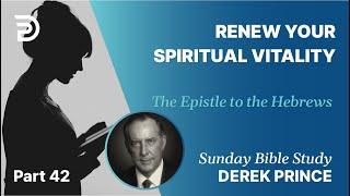 Renew Your Spiritual Vitality | Part 42 | Sunday Bible Study With Derek | Hebrews