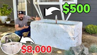 This Saved Me EIGHT THOUSAND DOLLARS || Making a Garden Fountain in a Day