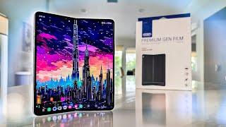 Samsung Galaxy Z Fold 5 Whitestone Dome PREMIUM Gen Film Install & Review