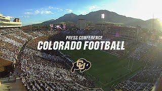 Colorado Football Weekly Presser