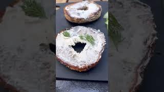 Smoked salmon bagel