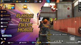 PLAYING FREE FIRE IN MOBILE (MULTIGAMING)