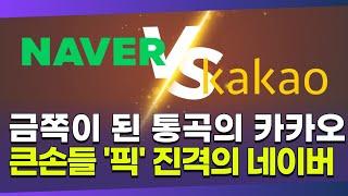 금쪽이 된 통곡의 카카오 VS 큰손들 '픽' 진격의 네이버