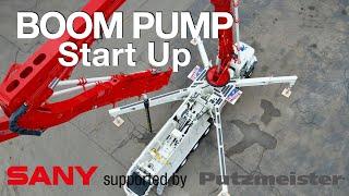 SANY Boom Pump | Start Up Procedure | Quick Start Video Series | Putzmeister Academy