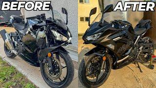 FULL BUILD: REBUILDING A SALVAGE CRASHED KAWASAKI NINJA 400