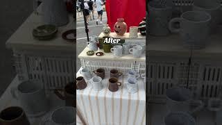 Before and after #handmade #ceramic #art #market #beforeandafter