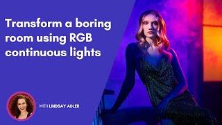 Transform a boring room using RGB continuous lights