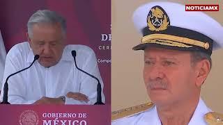 AMLO conmueve hasta el llanto a jefe militar