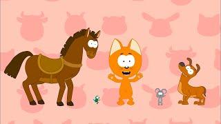 How Animals Talk -  Meow Meow Kitty  -  song for kids