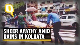 Watch | No Ambulance, No Cover: Patient Shifted on Stretcher Amid Heavy Rains in Kolkata | The Quint