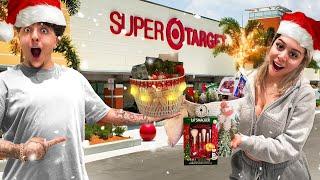 SUPER CHRISTMAS BASKET CHALLENGE (SUPER TARGET EDITION) Vlogmas Day 2