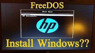 Install Windows on FreeDOS Laptop