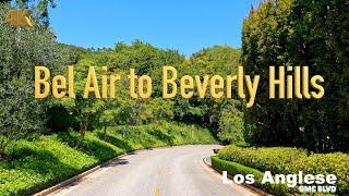 [4K] Los Angeles , Bel Air to Beverly Hills California USA in Apr 2022 - Drive