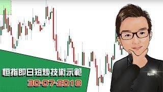 期指即日短炒教學技術示範 30-07-2018 - SignalTom投資迷你大學