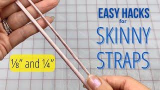 How to make Skinny Spaghetti Straps - Turn thin tubes easily with Loop Turner