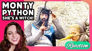 American Reacts - MONTY PYTHON - She's a Witch!