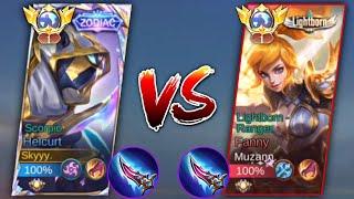 GLOBAL HELCURT VS GLOBAL PRO FANNY WHO IS THE KING OF DAMAGE? Must Watch - Mobile Legends