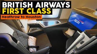 British Airways First Class Full Experience | London Heathrow to Houston | Vlog | Boeing 777-300ER