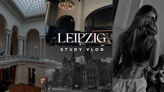 LEIPZIG STUDY VLOG | Produktiver Tag in der Bib | HTWK Leipzig | Early Morning | Master Interview