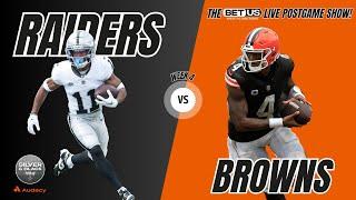 Raiders Take Down Browns in THRILLING Gutsy Win!