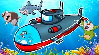 Roblox Shark Try To Kill Oggy And Jack In Submarine