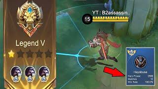 GLOBAL HAYABUSA SOLO WINSTREAK PEIC GO LEGENDS |TOP GLOBAL HAYABUSA -Mobile Legends