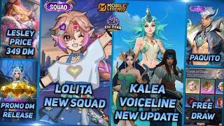 LOLITA NEW SKIN ALLSTAR SQUAD, PROMO DIAMOND RELEASE DATE, PAQUITO EPIC, KALEA - MLBB UPCOMING SKIN