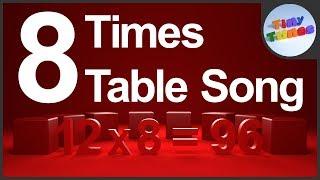 8 Times Table Song For Kids | Tiny Tunes