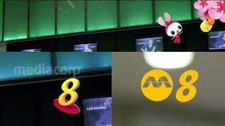 Mediacorp Channel 8 Singapore - Old, New Logo & CNY's Bunny Animation